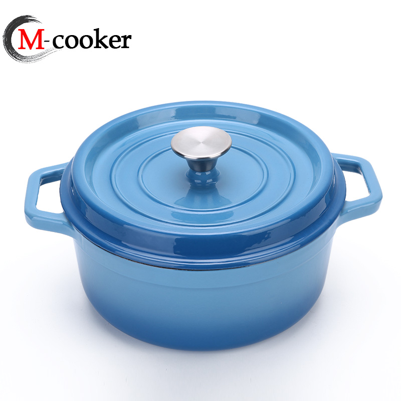 Hot sale high quality cast iron enamel pot with classice type,popular enamel casserole dutch oven