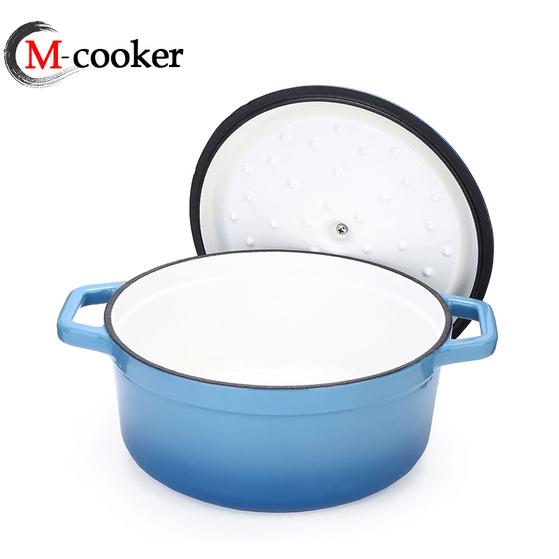 Hot sale high quality cast iron enamel pot with classice type,popular enamel casserole dutch oven