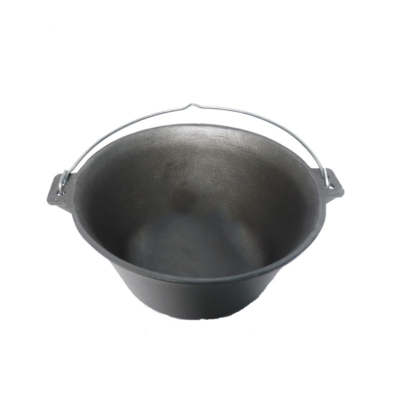 Outdoor multi-purpose dutch oven cast iron material with handle