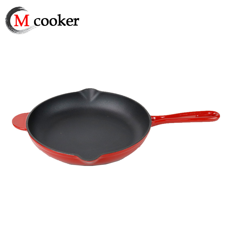 Cast iron enamel pan