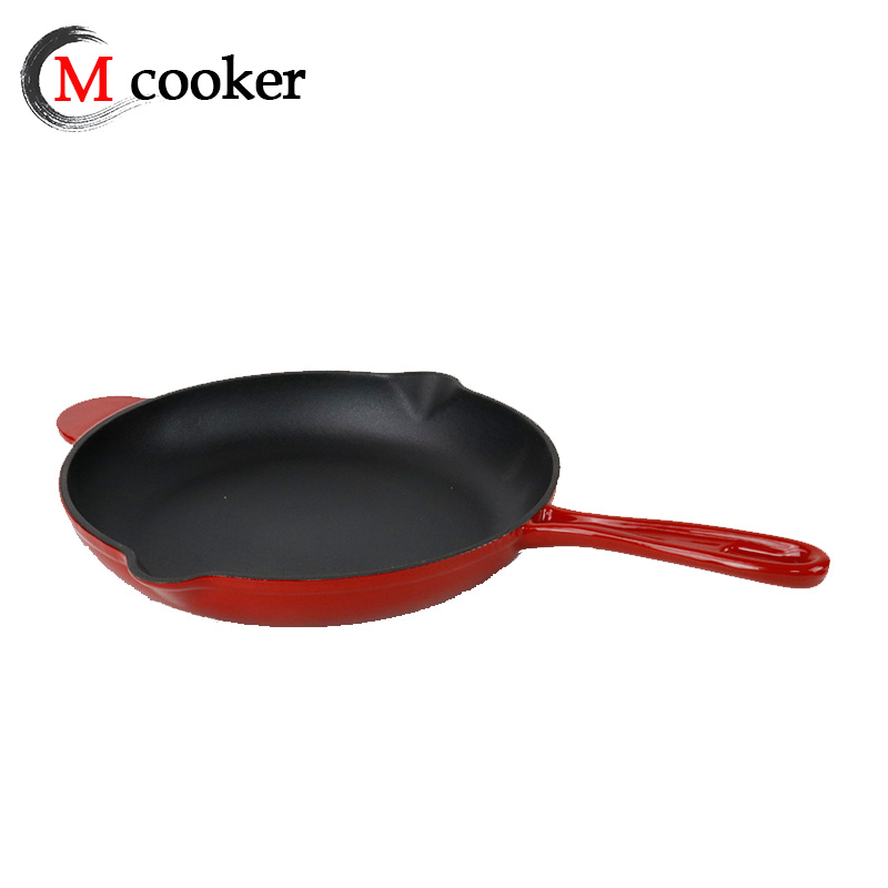 Cast iron enamel pan