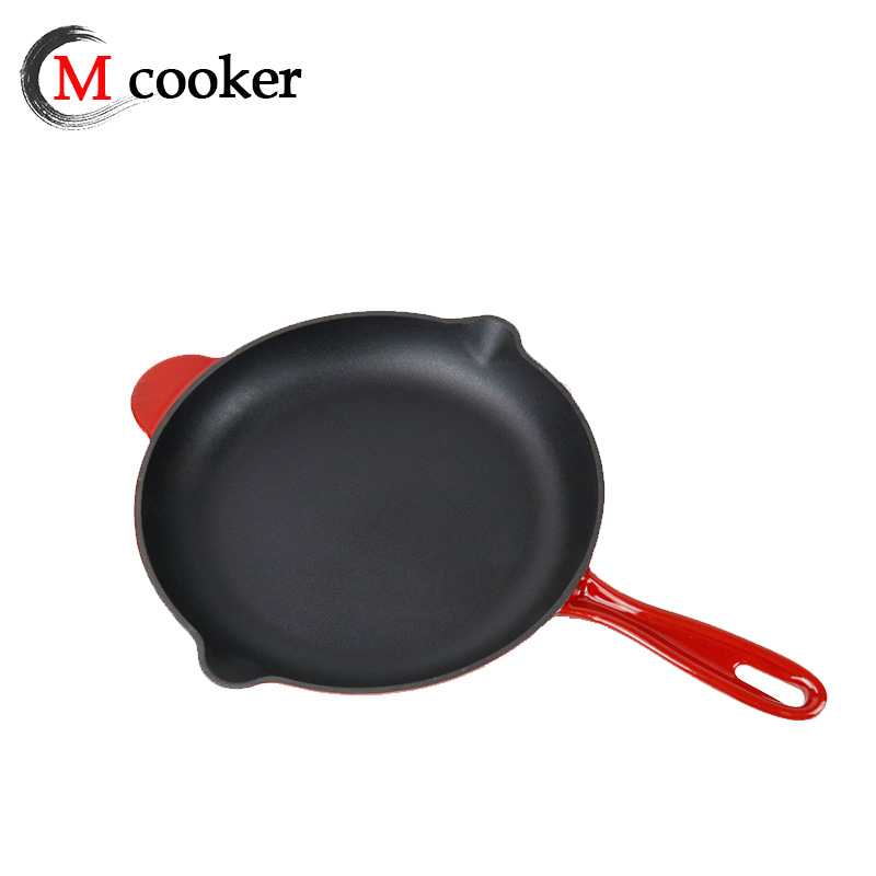 Cast iron enamel pan