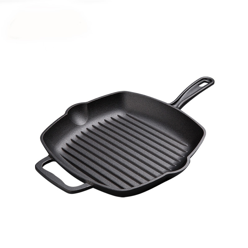 28cm cast iron square grill pan