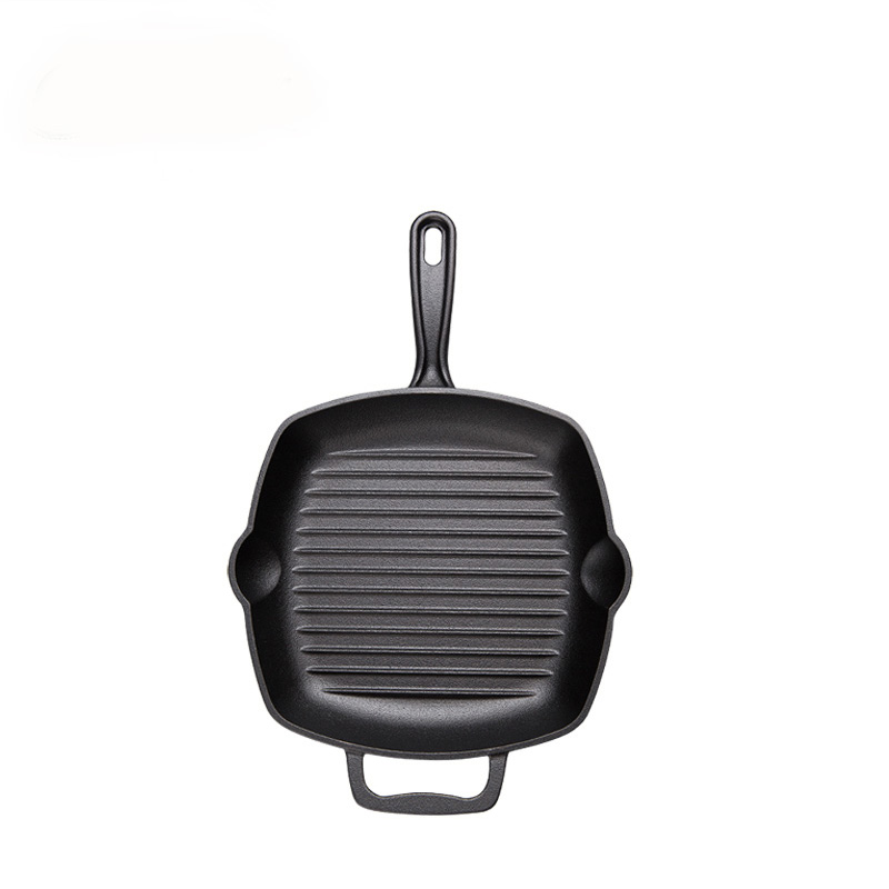 28cm cast iron square grill pan