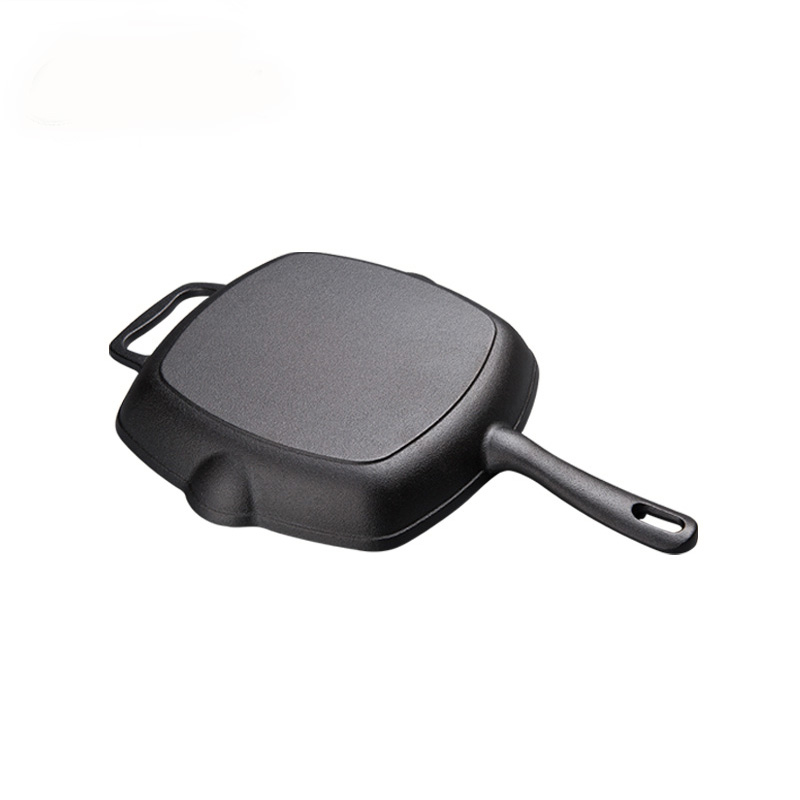 28cm cast iron square grill pan