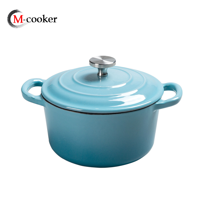 small size cast iron cocotte enamel casserole pot-16cm diameter