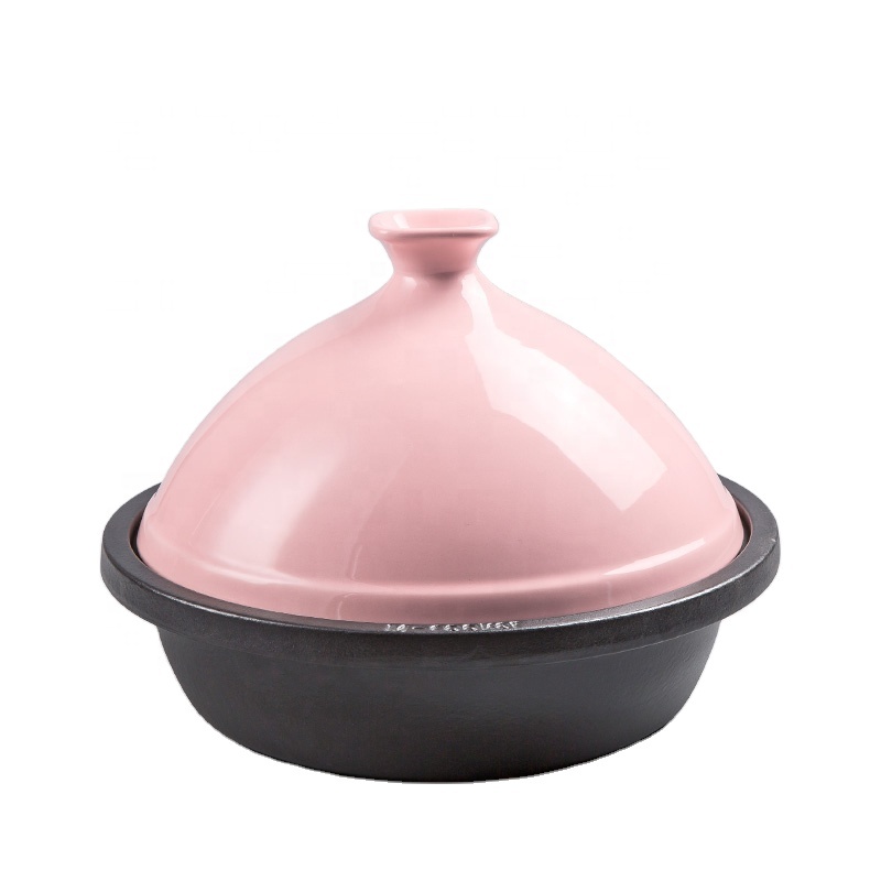 30cm cast iron tagine with ceramic lid