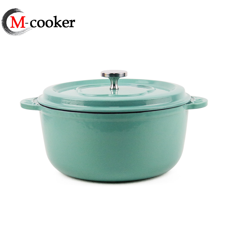 beautiful cast iron enamel coating colorful pot casserole