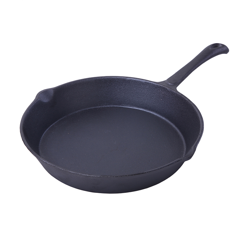 Cast iron fry pan set