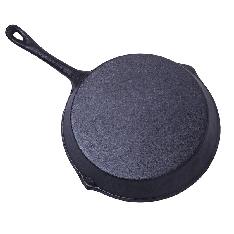 Cast iron fry pan set