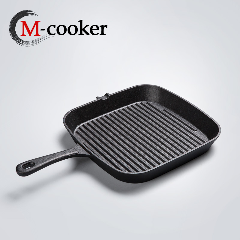 24cm cast iron grill pan