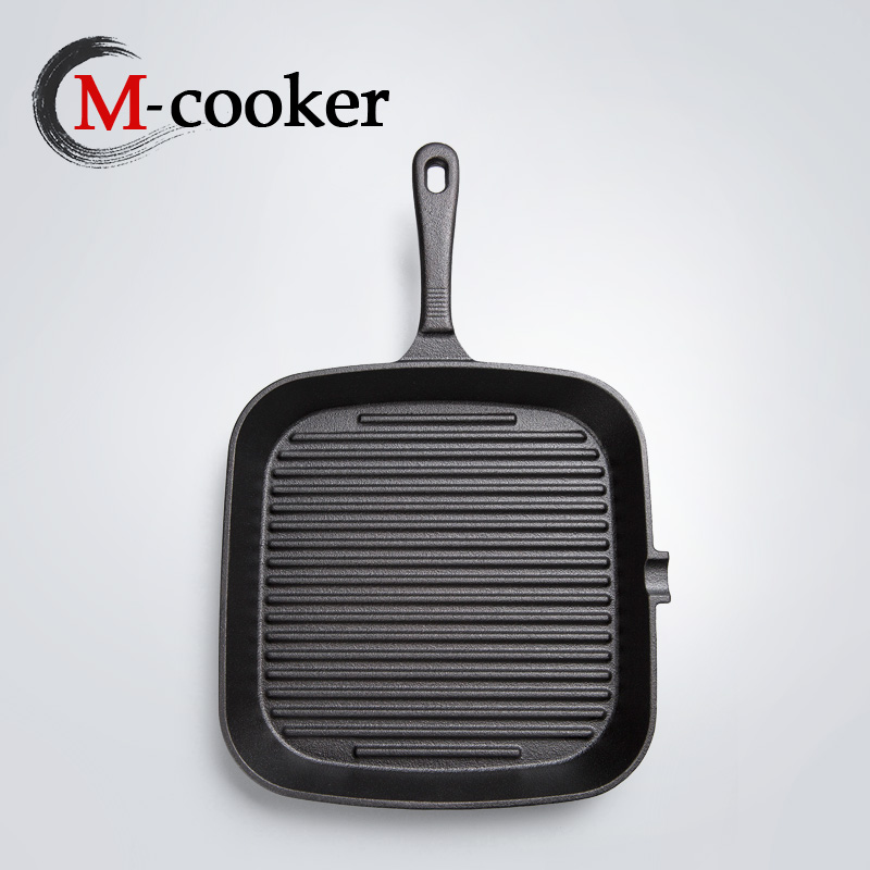 24cm cast iron grill pan