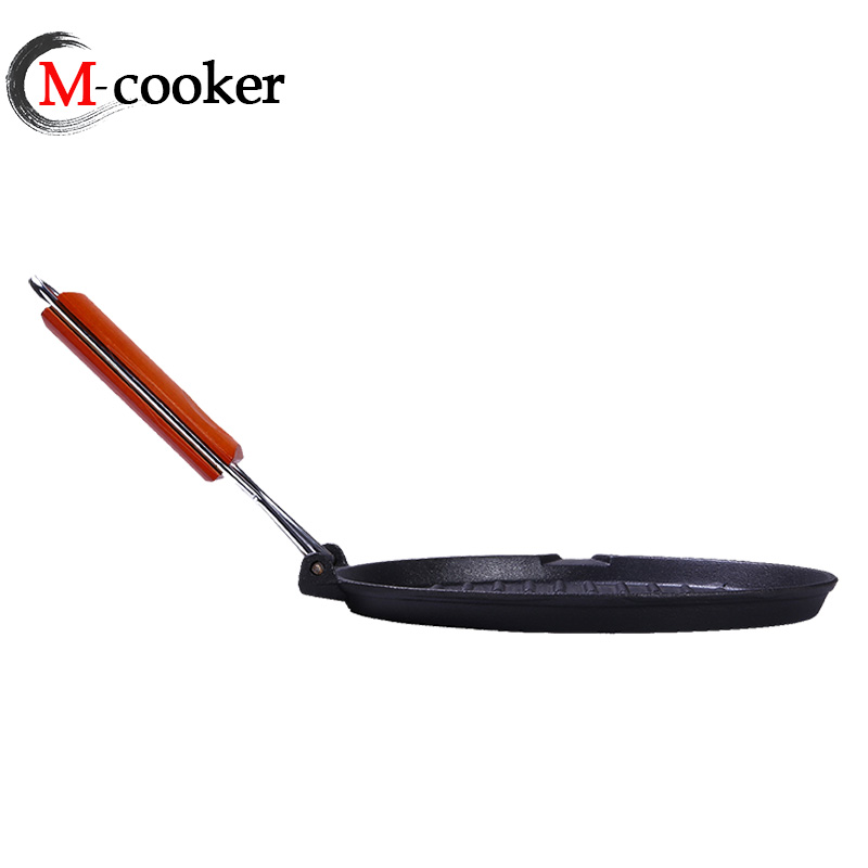 24/27cm cast iron round grill pan