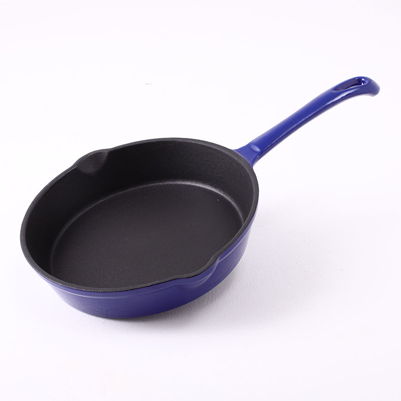 Cast iron enamel pan