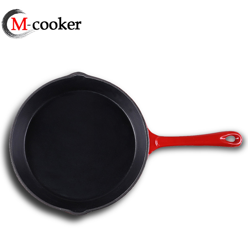 Cast iron enamel pan