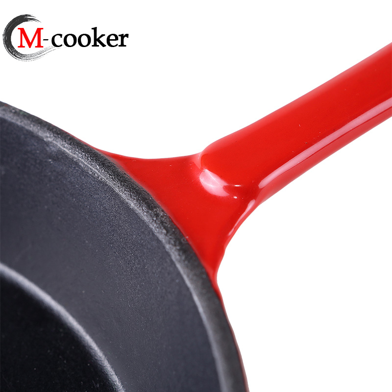 Cast iron enamel pan