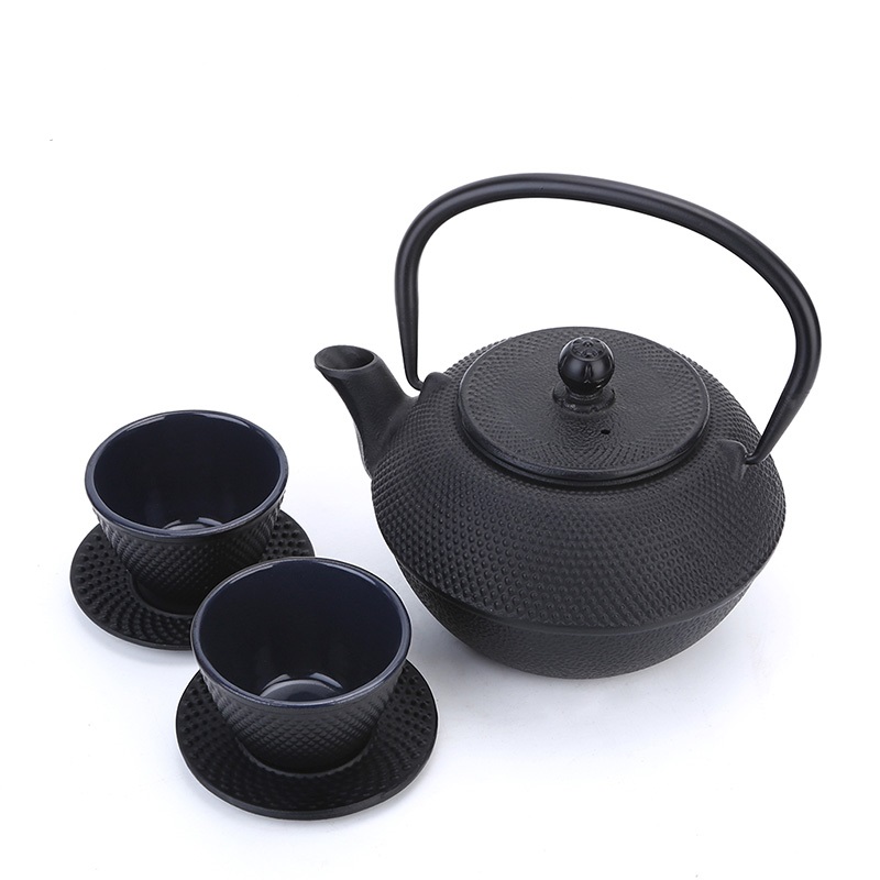 Cast iron customized color teapot with enameled coating